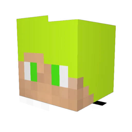 jgaming2 Minecraft avatar head, 3D render