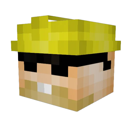 jgbdgch Minecraft avatar head, 3D render