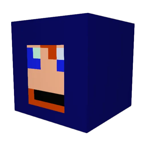 jgcb00 Minecraft avatar head, 3D render