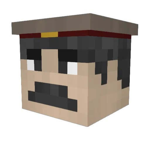 jgez12 Minecraft avatar head, 3D render