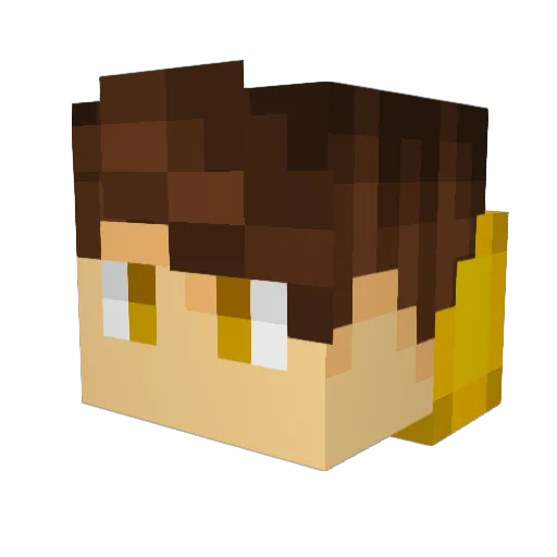 jgfw3g0 Minecraft avatar head, 3D render