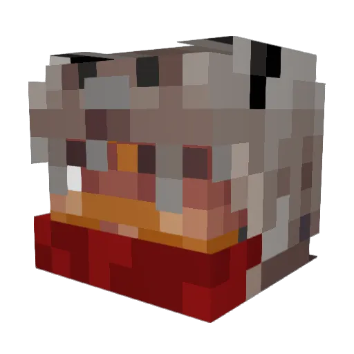 jgohalo Minecraft avatar head, 3D render
