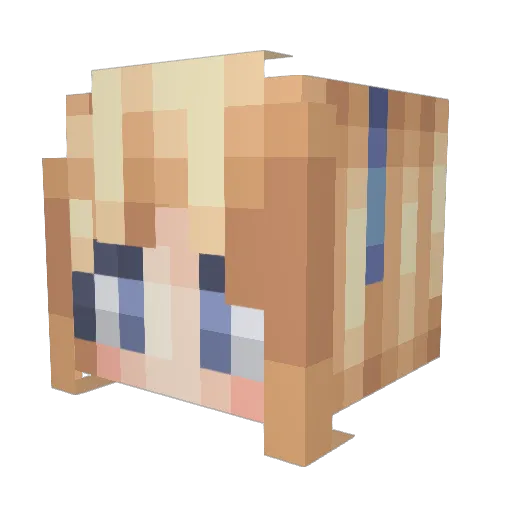 jgq2333 Minecraft avatar head, 3D render