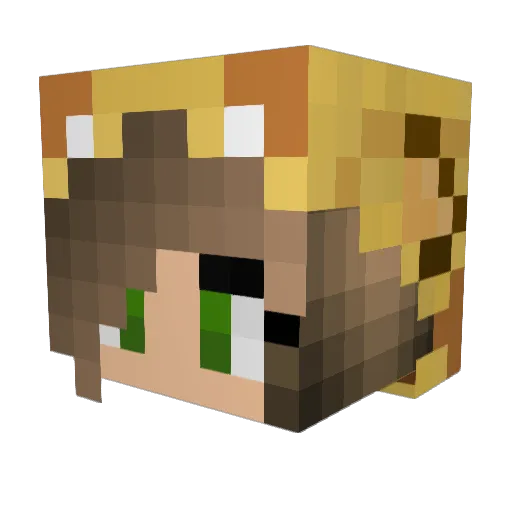 jgshaffer Minecraft avatar head, 3D render