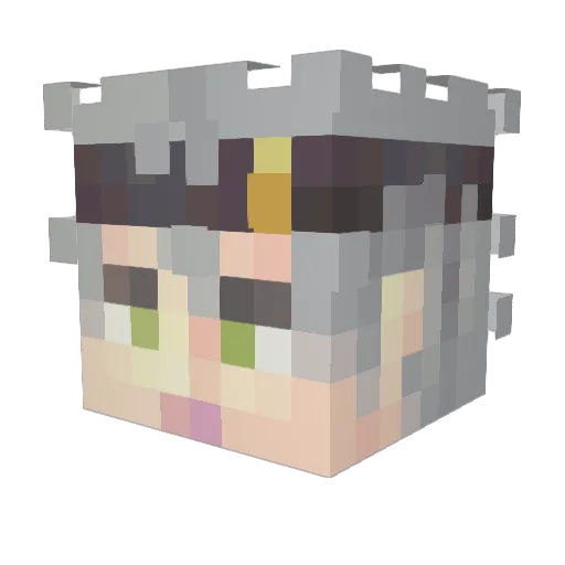 jguibas Minecraft avatar head, 3D render