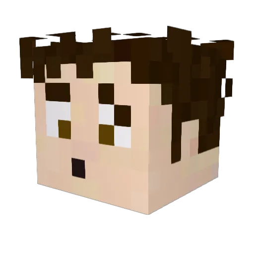jgw1128 Minecraft avatar head, 3D render