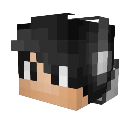jgyd Minecraft avatar head, 3D render