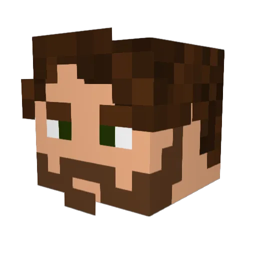 jhandor12 Minecraft avatar head, 3D render