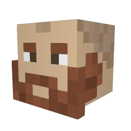 jhanson999 Minecraft avatar head, 3D render