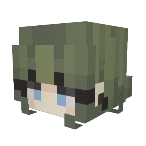 jhe_888 Minecraft avatar head, 3D render
