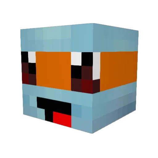 jhf120 Minecraft avatar head, 3D render
