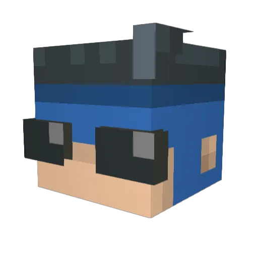 jhickman1423 Minecraft avatar head, 3D render