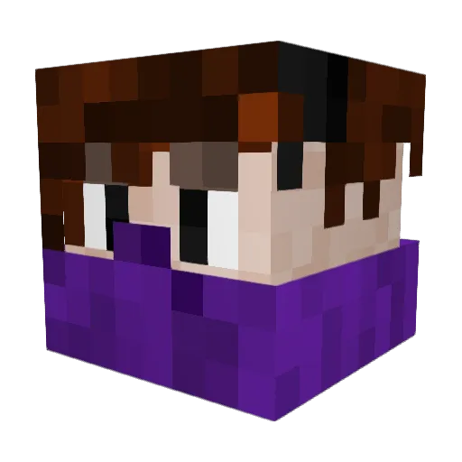 jhigz Minecraft avatar head, 3D render
