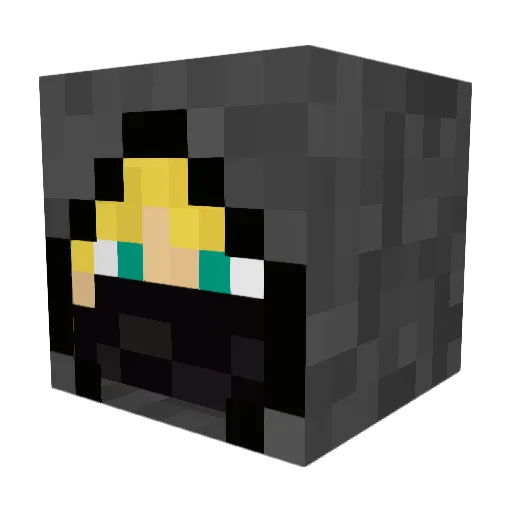 jhm3001 Minecraft avatar head, 3D render
