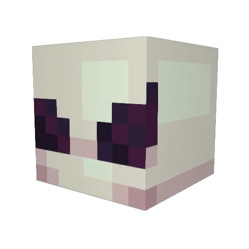 jhny_vhc Minecraft avatar head, 3D render