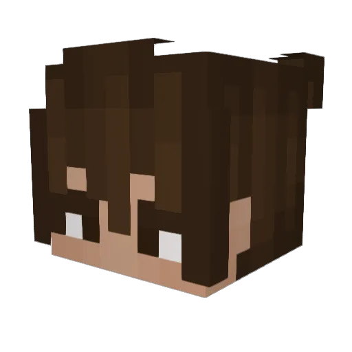 jhojho_ Minecraft avatar head, 3D render