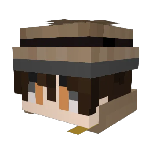 jhony75 Minecraft avatar head, 3D render
