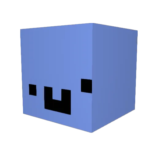 jhsww Minecraft avatar head, 3D render