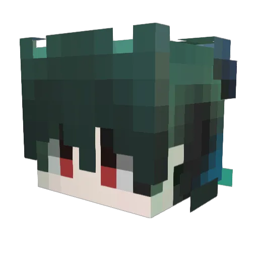 jhsy_xd Minecraft avatar head, 3D render
