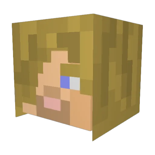 jhyentr Minecraft avatar head, 3D render
