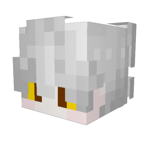 jiN10315 Minecraft avatar head, 3D render