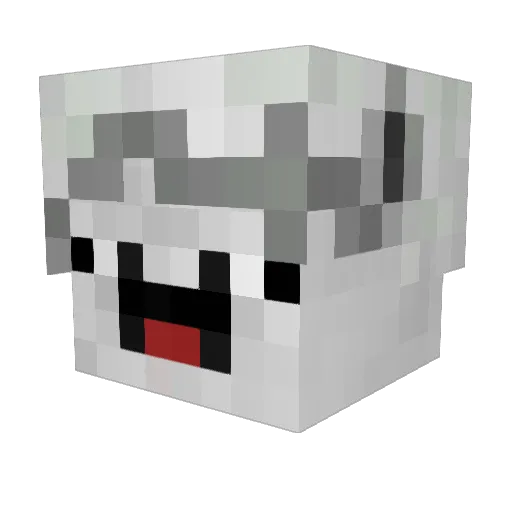jia30 Minecraft avatar head, 3D render
