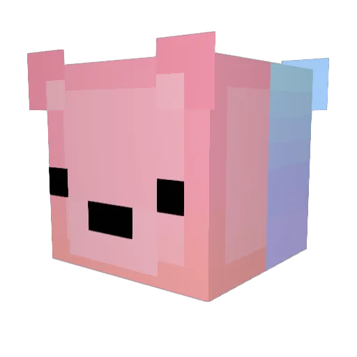 jiahua_baba Minecraft avatar head, 3D render