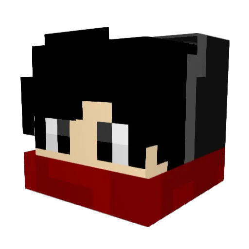 jiajunjun Minecraft avatar head, 3D render