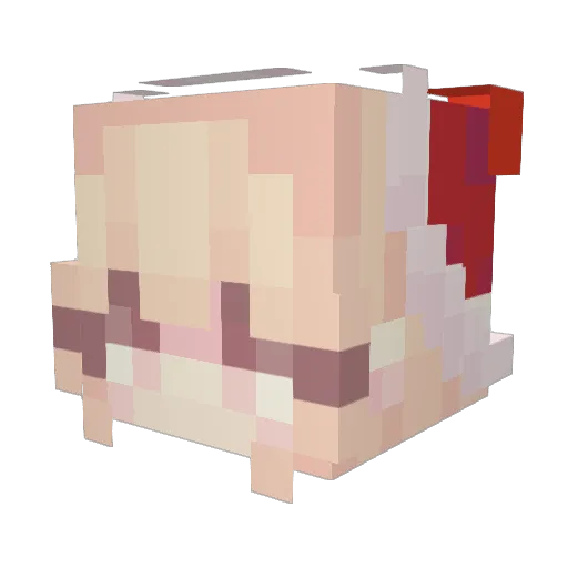 jiakanwal Minecraft avatar head, 3D render