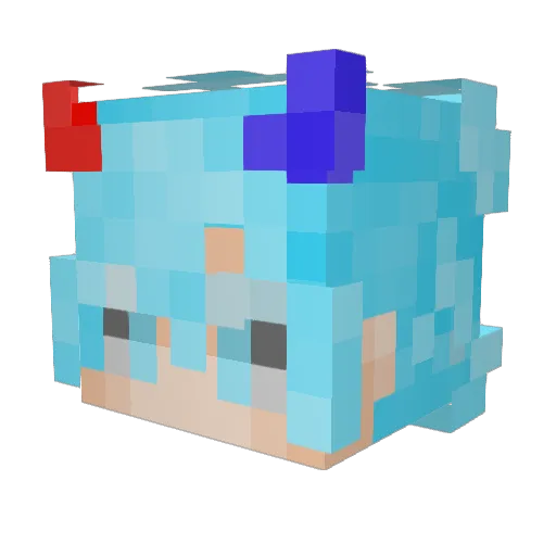 jiale414 Minecraft avatar head, 3D render