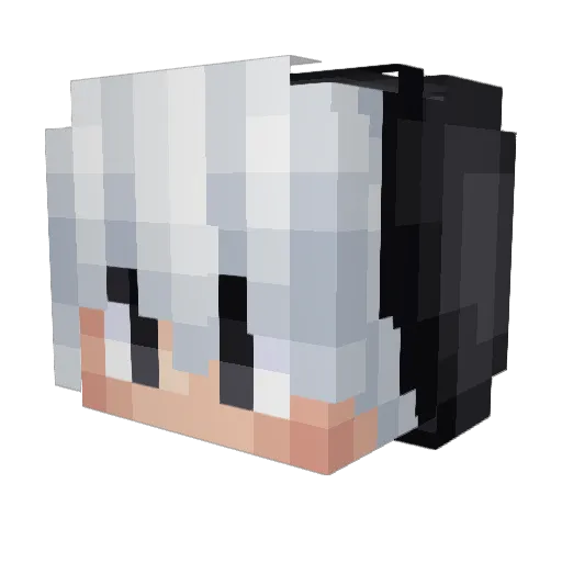 jiang_xuen Minecraft avatar head, 3D render