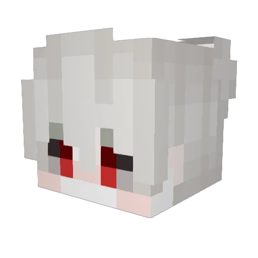 jiangbai2077 Minecraft avatar head, 3D render