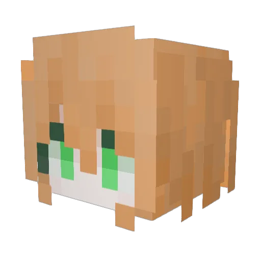jianglinxi Minecraft avatar head, 3D render