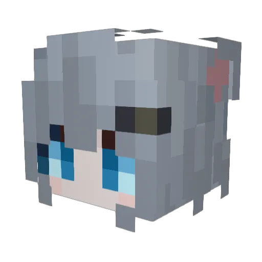 jiangxixia Minecraft avatar head, 3D render