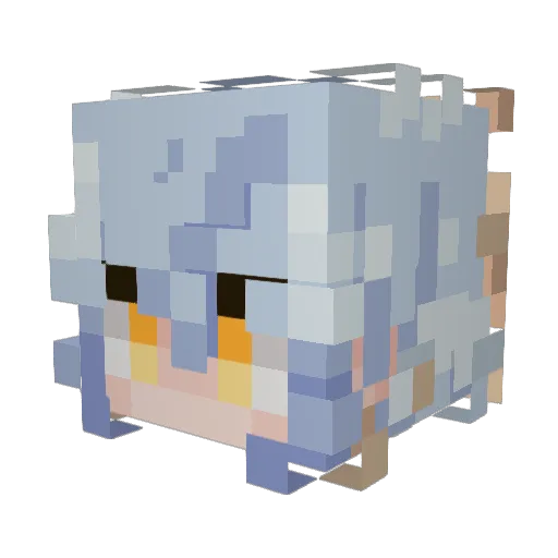 jiangzhi531 Minecraft avatar head, 3D render