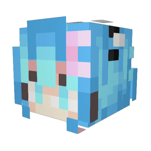 jiankang520 Minecraft avatar head, 3D render