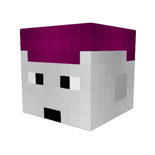 jianmario Minecraft avatar head, 3D render