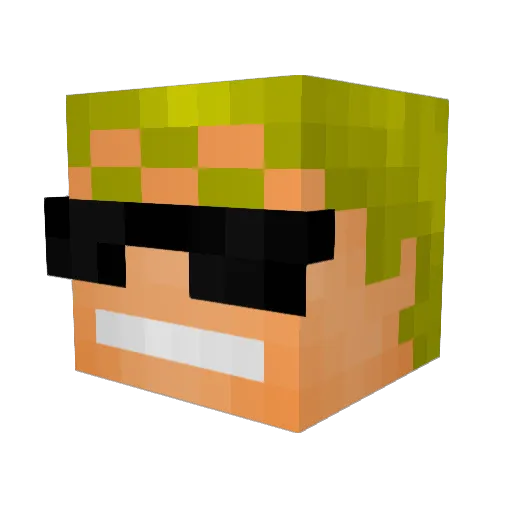 jiasi007 Minecraft avatar head, 3D render