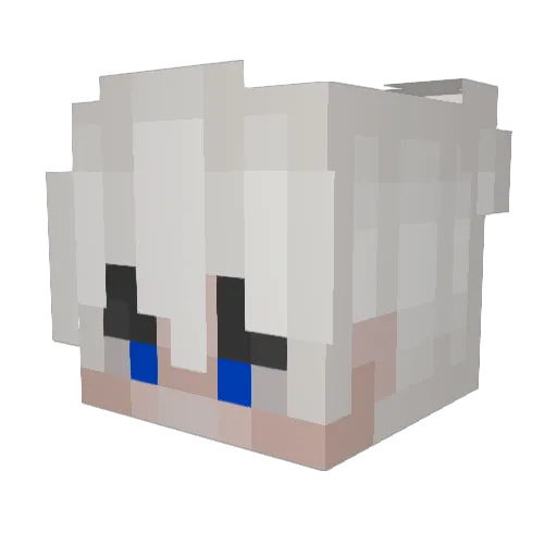 jiasun Minecraft avatar head, 3D render