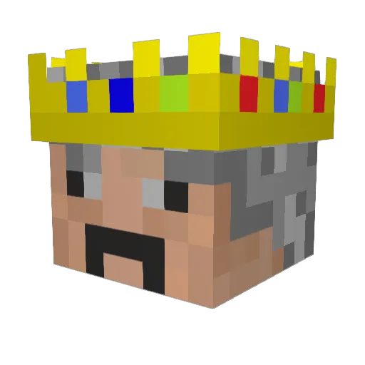 jiazaier Minecraft avatar head, 3D render
