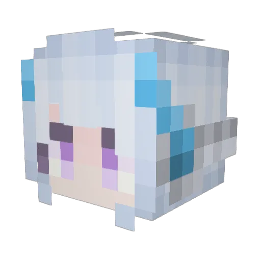 jibamao114 Minecraft avatar head, 3D render