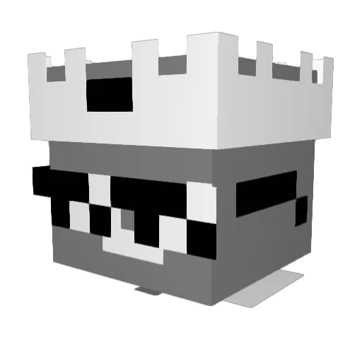 jibbay_ Minecraft avatar head, 3D render