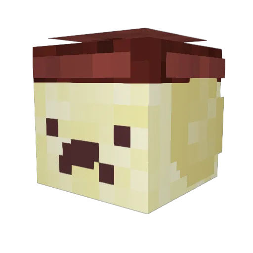jibbersonman Minecraft avatar head, 3D render