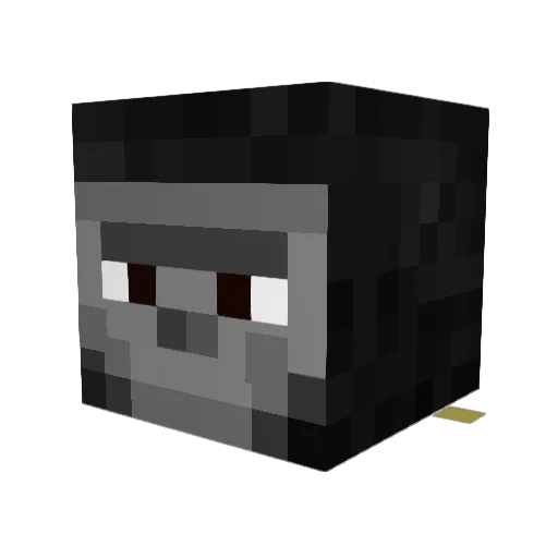 jibickk Minecraft avatar head, 3D render