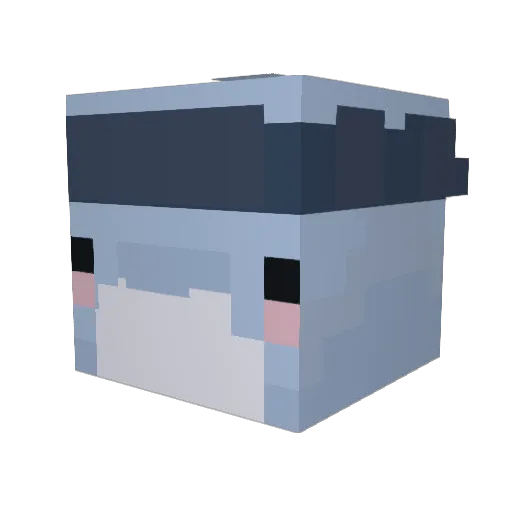 jibori_ Minecraft avatar head, 3D render