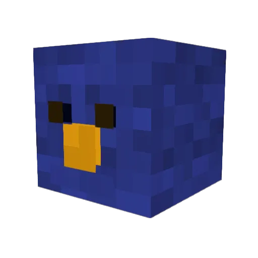 jibublo Minecraft avatar head, 3D render