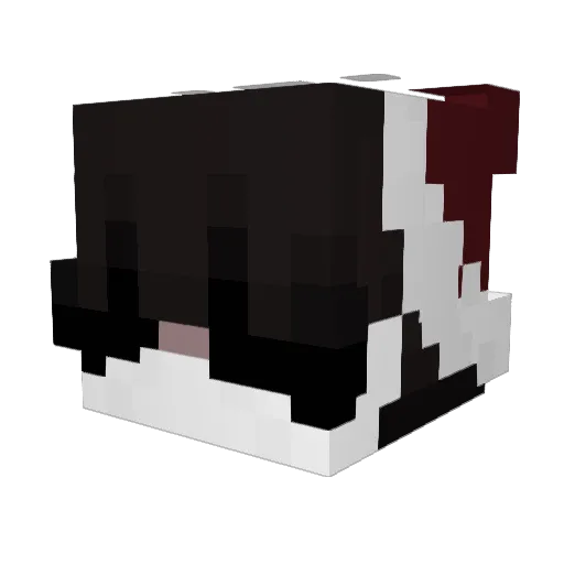 jicarrot Minecraft avatar head, 3D render