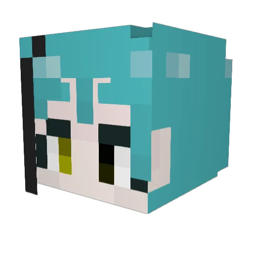 jidaa12 Minecraft avatar head, 3D render