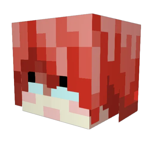 jidorin Minecraft avatar head, 3D render