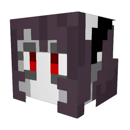 jidoxe Minecraft avatar head, 3D render